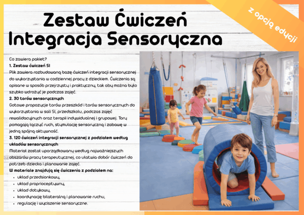 Zestaw Ćwiczeń Integracja Sensoryczna