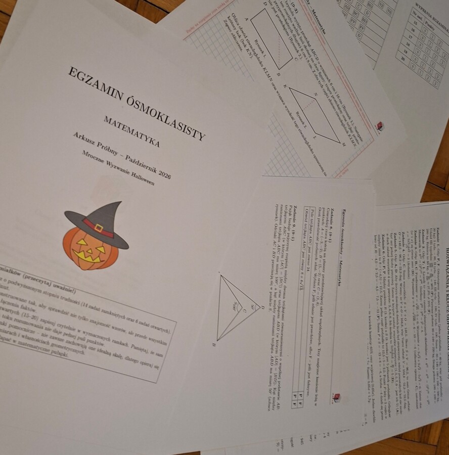 Mroczne Wyzwanie Halloween – Arkusz Próbny E8 z Matematyki