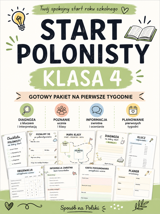 START POLONISTY – klasa 4 | pakiet na początek roku