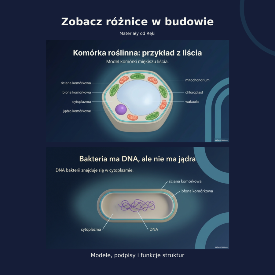 Komórki od środka: budowa i porównanie komórek | biologia klasa 5