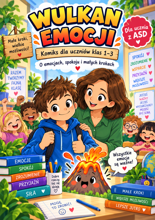 Wulkan Emocji - komiks terapeutyczny o emocjach