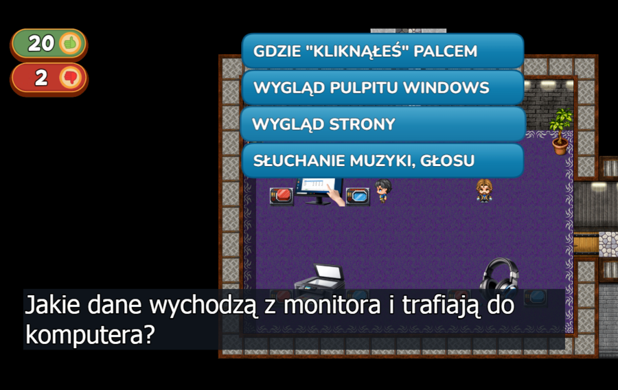 urządzenia wejścia i wyjścia - gra online