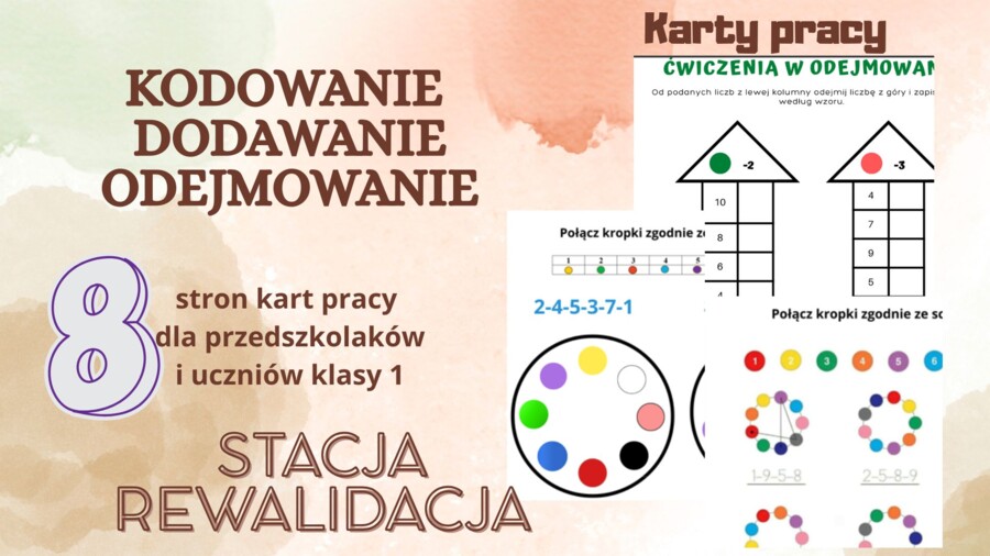 karty pracy dla przedszkola i klasy 1