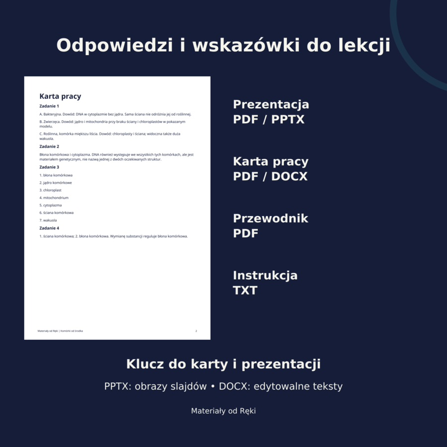 Komórki od środka: budowa i porównanie komórek | biologia klasa 5