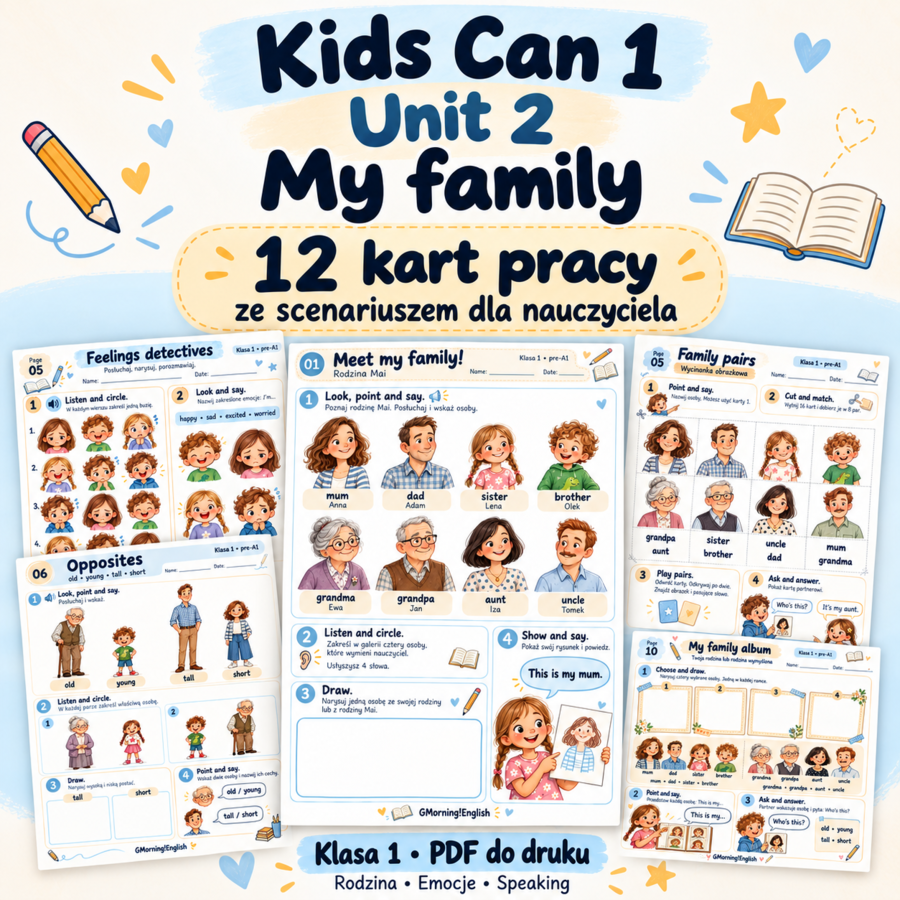 Kids can 1 unit 2 - My Family.