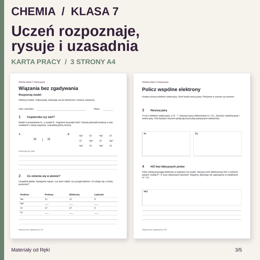 Wiązania bez zgadywania - jonowe i kowalencyjne | chemia, klasa 7