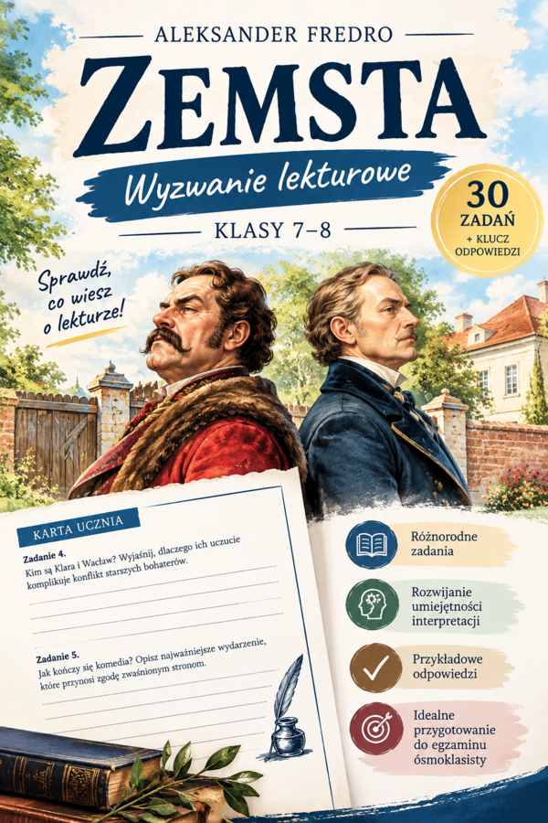 ZEMSTA – WYZWANIE LEKTUROWE | KLASY 7–8
