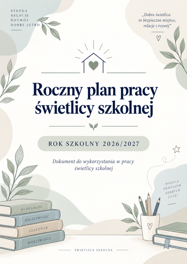 Roczny plan pracy świetlicy szkolnej 2026/2027
