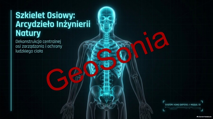„Szkielet Osiowy: Arcydzieło Inżynierii Natury – Dekonstrukcja centralnej osi zarządzania i ochrony ludzkiego ciała” – Prezentacja Multimedialna (Biologia, Klasa 7)