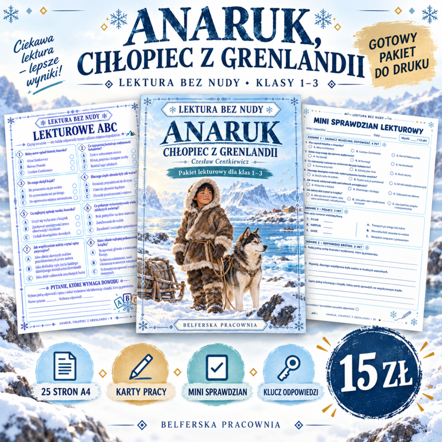 📚❄️ LEKTURA BEZ NUDY – „ANARUK, CHŁOPIEC Z GRENLANDII” ❄️📚