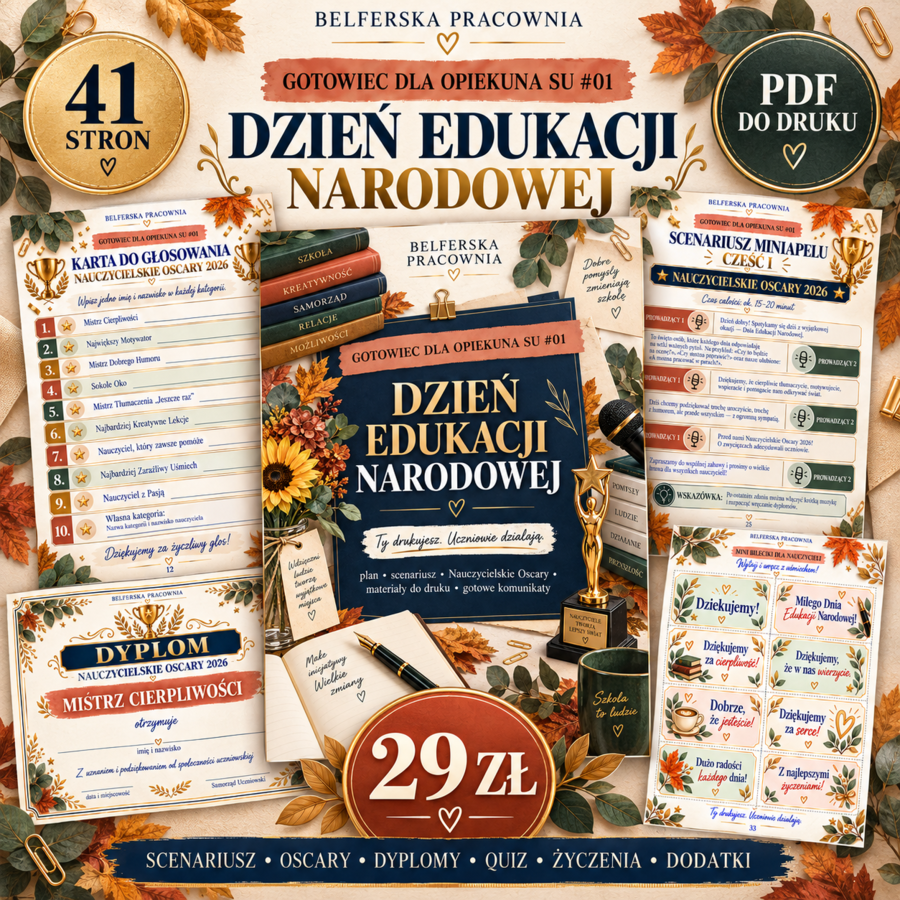 ⭐ GOTOWIEC DLA OPIEKUNA SU #01 🏆 DZIEŃ EDUKACJI NARODOWEJ