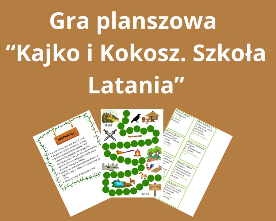Gra planszowa "Kajko i Kokosz. Szkoła Latania"