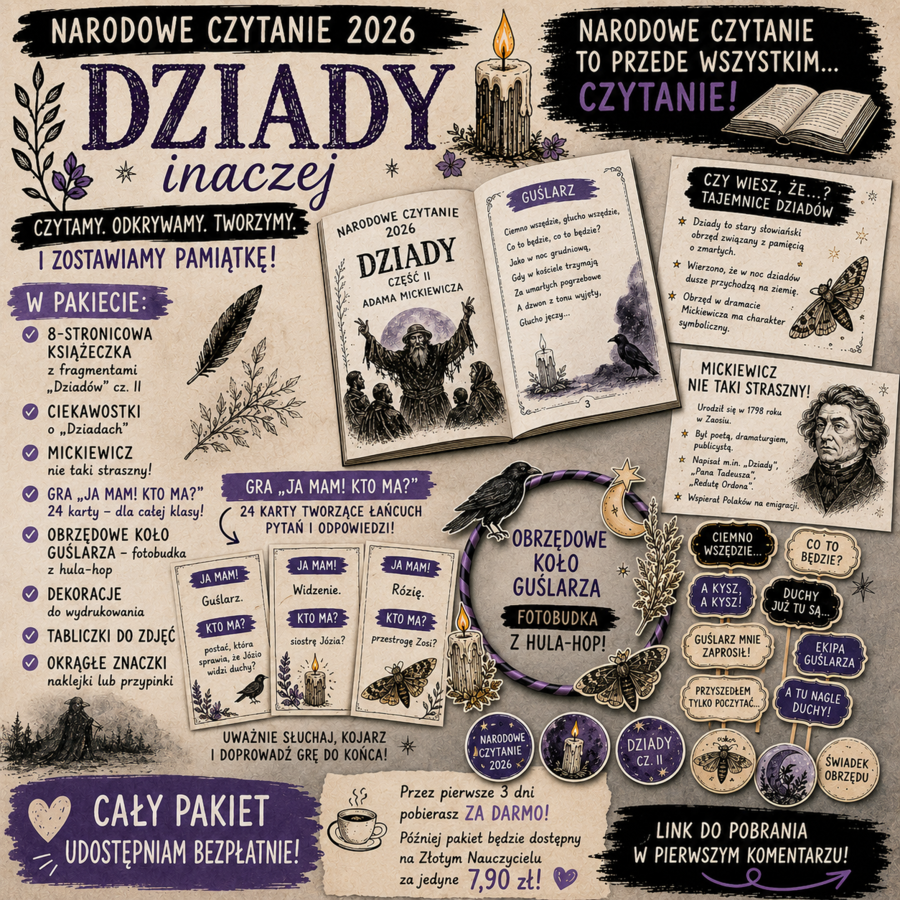 NARODOWE CZYTANIE "Dziady" cz.II fragmenty