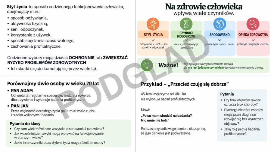 Styl życia a zdrowie – jak codzienne wybory wpływają na kondycję fizyczną przez całe życie / edukacja zdrowotna