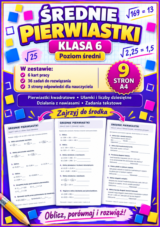 PIERWIASTKI-ŚREDNIE- klasa 6