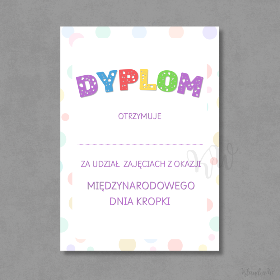 DZIEŃ KROPKI - ZESTAW