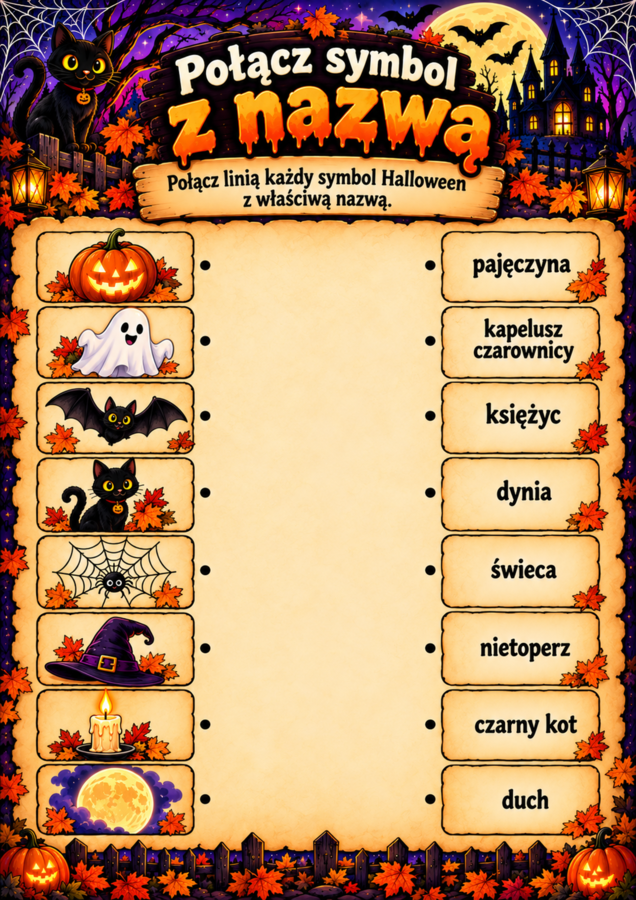 KARTY PRACY HALLOWEEN KL. 4–8