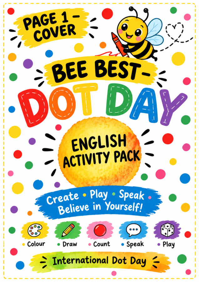 Dot Day - Bee Best - activity book - karty pracy - handouts - printouts