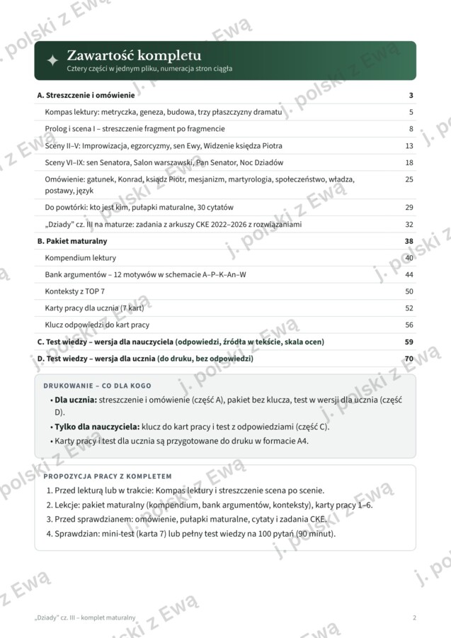 Dziady III - kompletne kompendium wiedzy na maturę