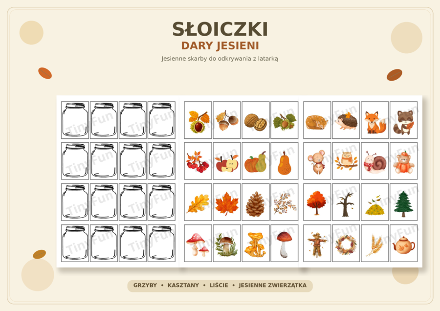 🍂 Słoiczki – Dary Jesieni 🍄🦔