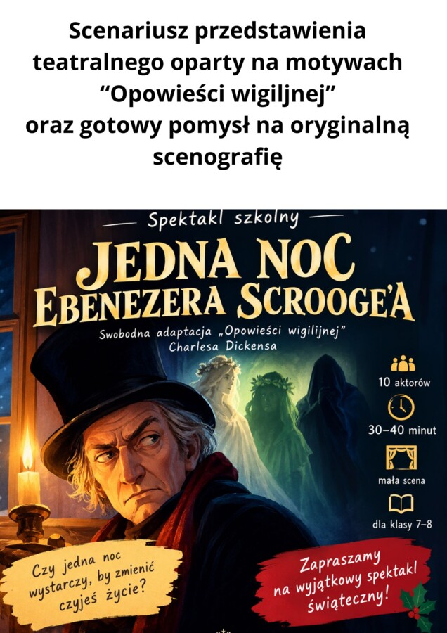 Scenariusz przedstawienia na motywach książki "Opowieść wigilijna"