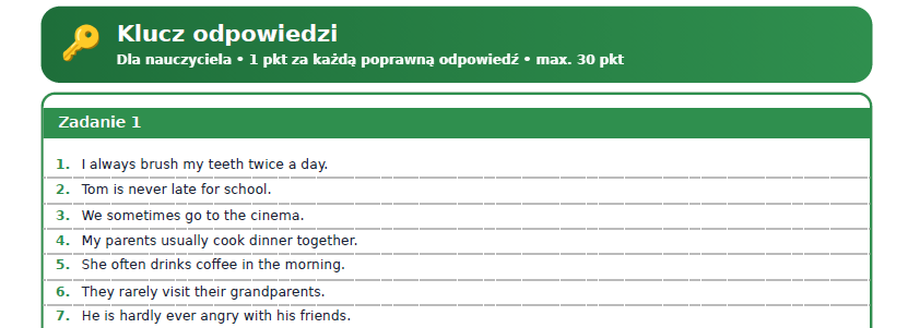 Present Simple- karta pracy