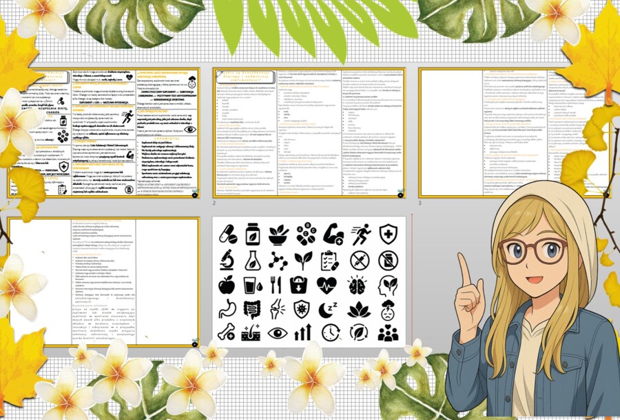 Sketchnotka/notatka - dla ucznia i przypomnienie dla nauczyciela w pdf. Temat " Jakie są konsekwencje dopingu i nadmiernej suplementacji?". Edukacja zdrowotna. Klasa 7.