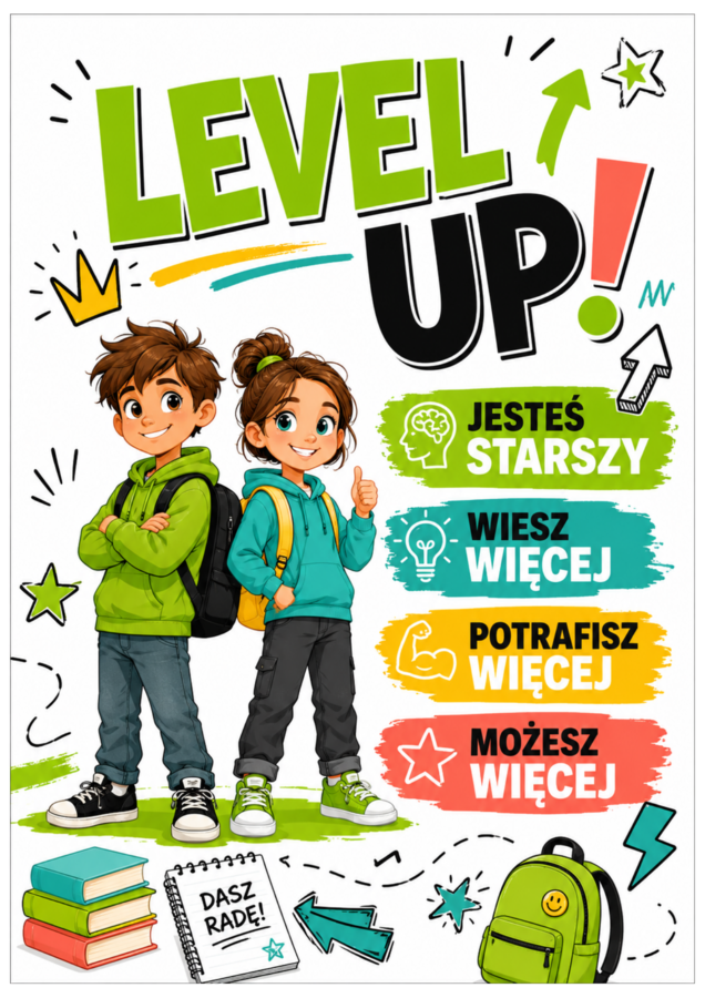 CZWARTA KLASA: MISJA – OGARNIAM ZMIANĘ! | gazetka + lekcja wychowawcza + adaptacja do klasy IV | 35 stron PDF