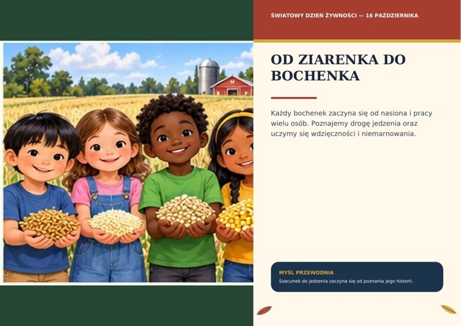 Od ziarenka do bochenka – 18 plansz | przedszkole i klasy 1–4