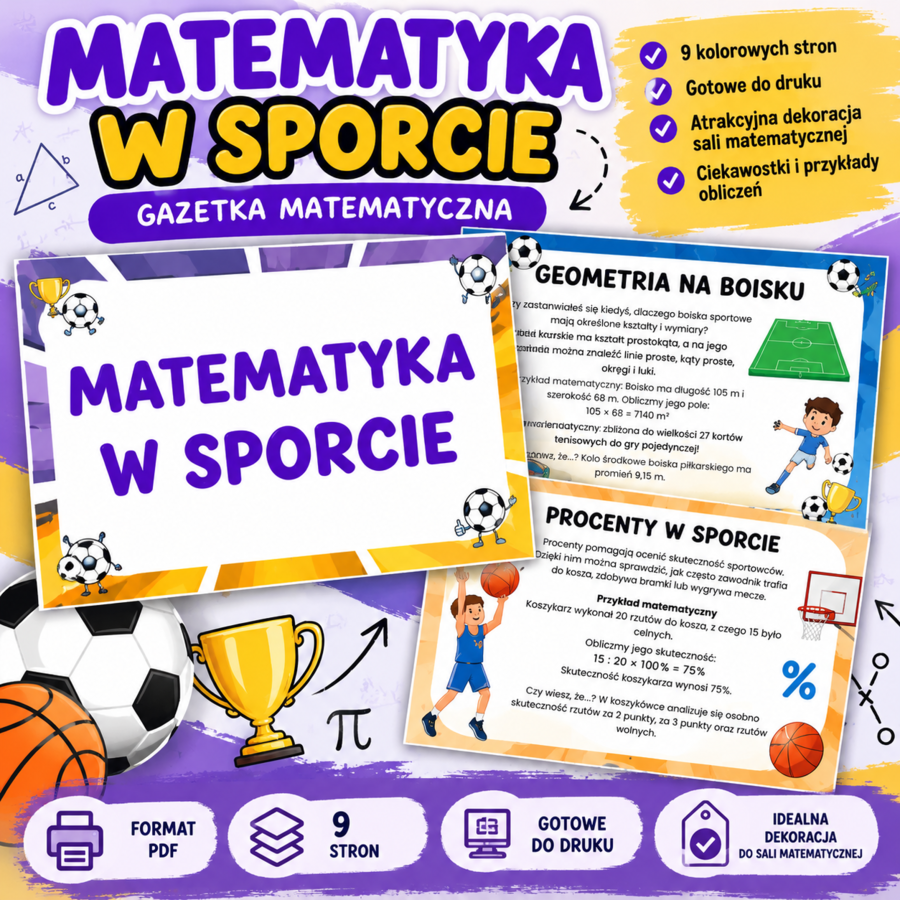 Gazetka matematyczna - Matematyka w sporcie
