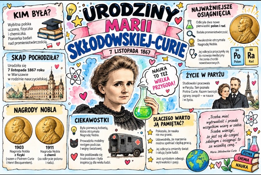 Maria Skłodowska-Curie - urodziny