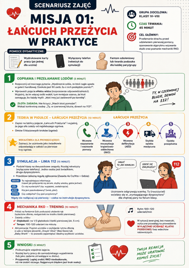 Pakiet wychowawcy (10 scenariuszy + karty pracy) – Bezpieczeństwo kl. 4–8