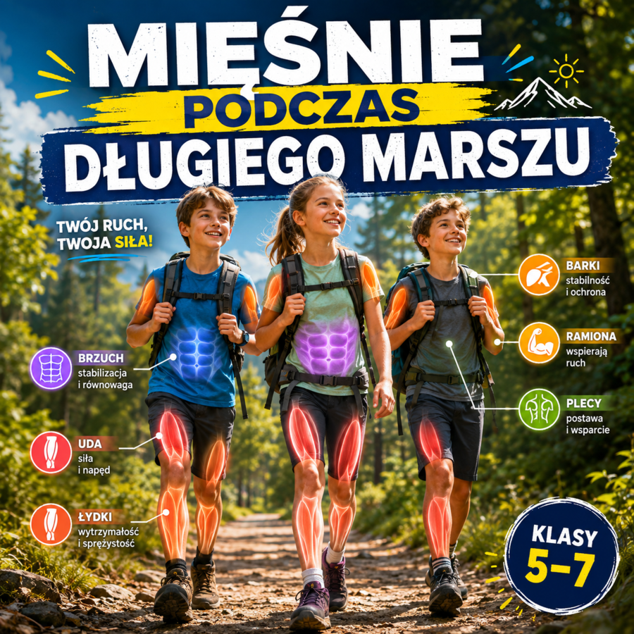 Mięśnie podczas długiego marszu
