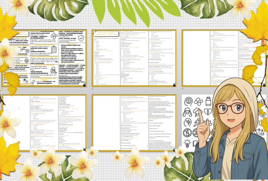 Sketchnotka/notatka - dla ucznia i przypomnienie dla nauczyciela w pdf. Temat "Dlaczego niektóre substancje są zakazane?". Edukacja zdrowotna. Klasa 7.