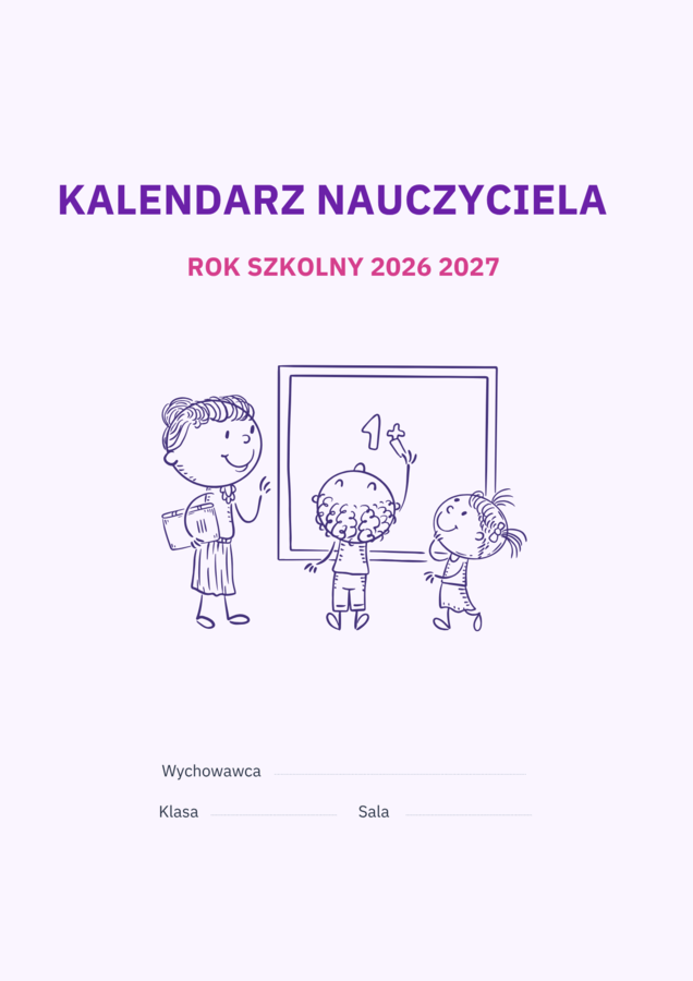 TECZKA/ KALENDARZ/ PLANER NAUCZYCIELA 👩‍🏫