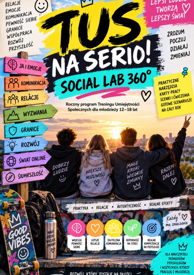 TUS na serio - Social LAB 360 - roczny program TUS dla młodzieży 12-18