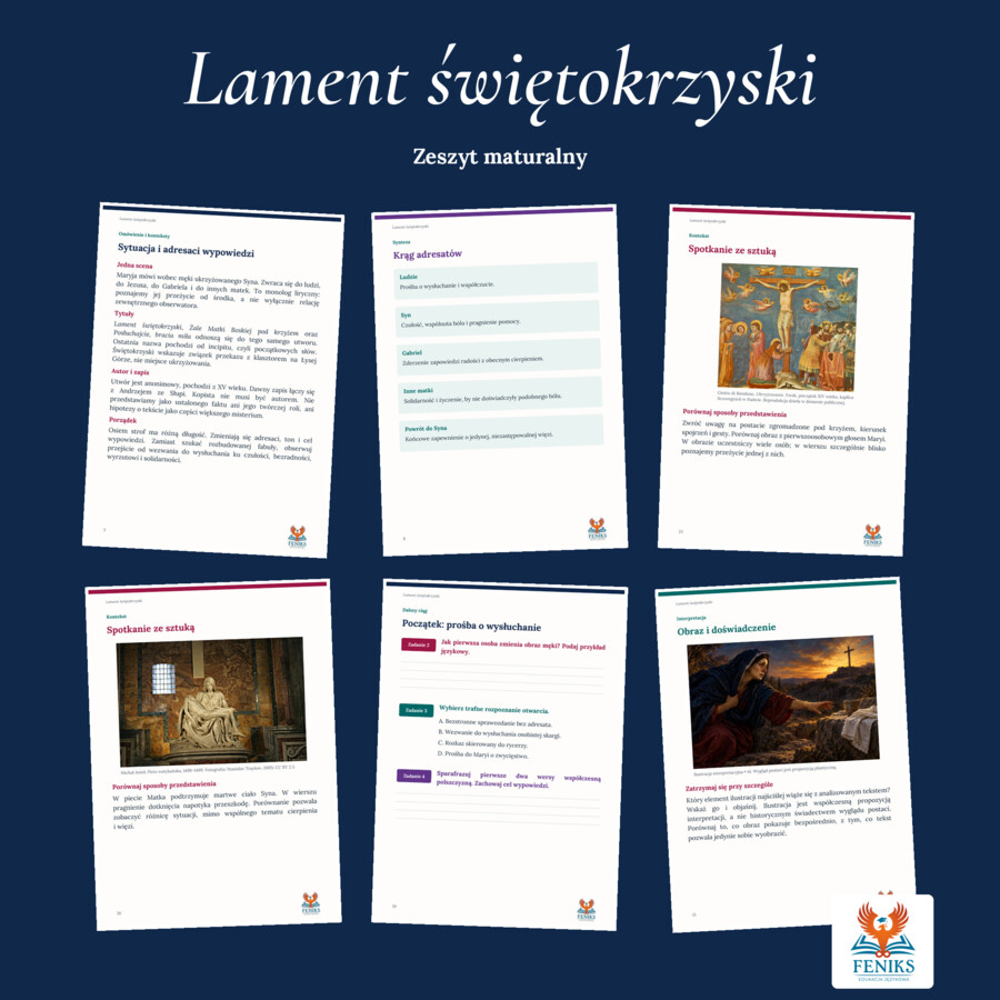 Lament świętokrzyski | Zeszyt maturalny: szczegółowe omówienie, 40 zadań i klucz odpowiedzi