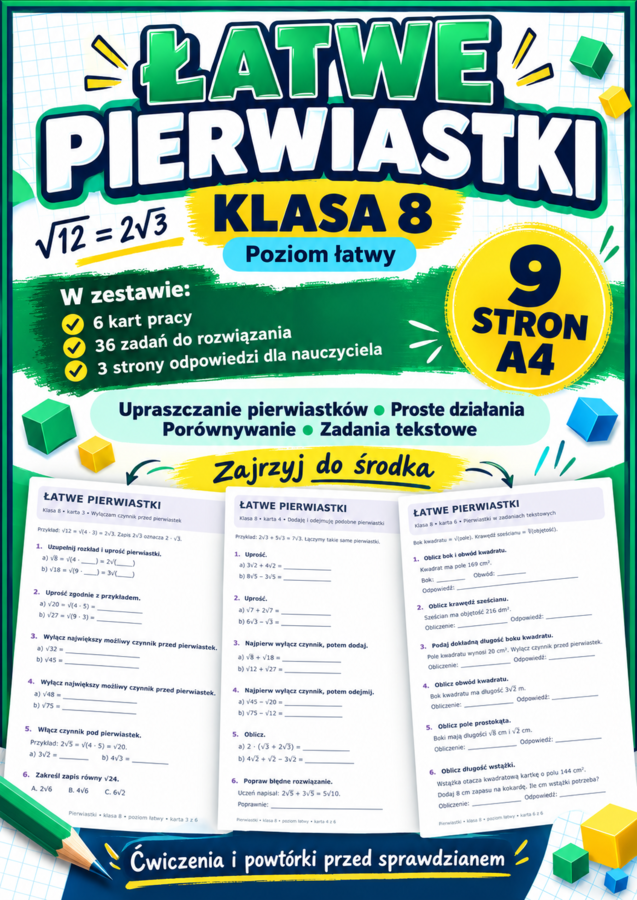 PIERWIASTKI-ŁATWE- klasa 8