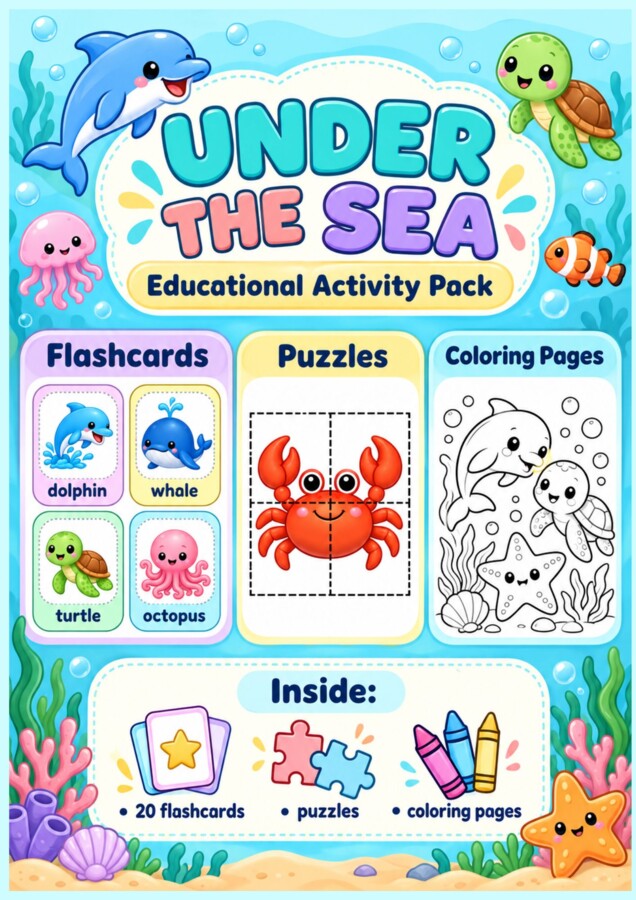 Fiszki język angieski - zwierzęta morskie - sea animals