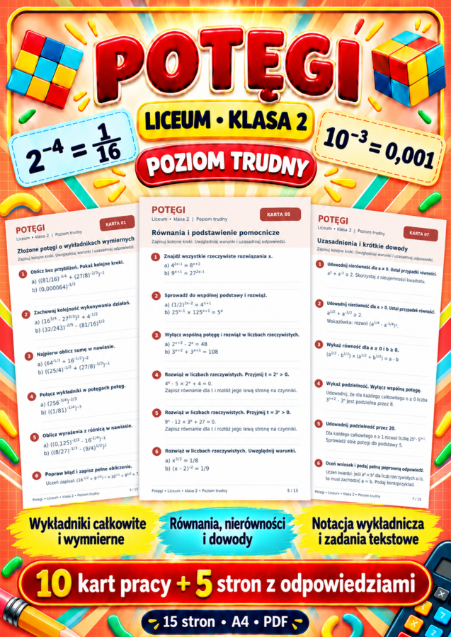 POTĘGI-LICEUM-TRUDNE-klasa 2