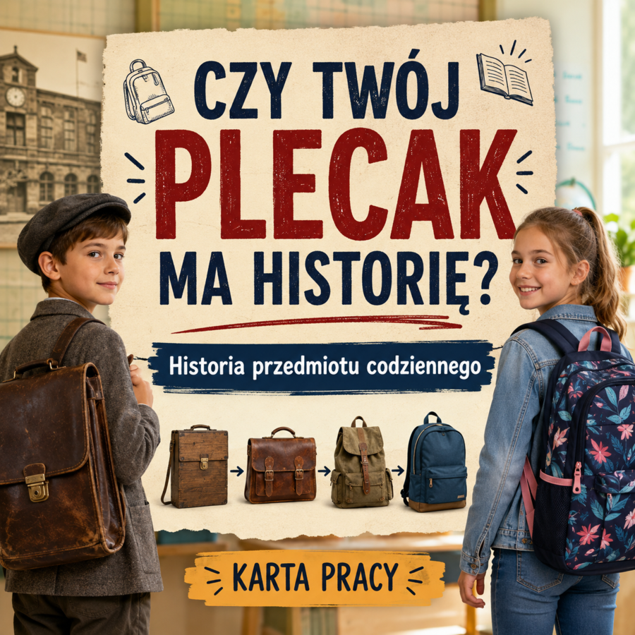 Czy Twój plecak ma historię? – historia przedmiotu codziennego