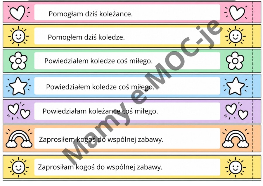 ŁAŃCUCH ŻYCZLIWOŚCI, KTÓRY ROŚNIE-tygodniowa akcja dla klas 1–3