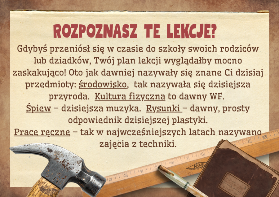 14 października - Dzień Edukacji Narodowej - Gazetka w stylu retro