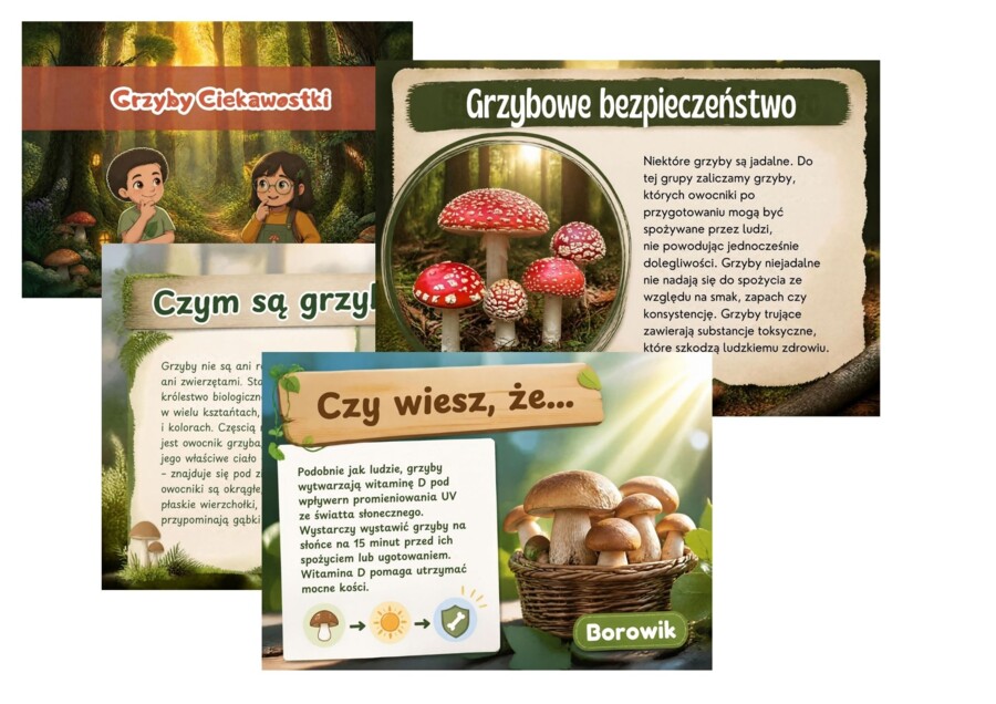DZIEŃ GRZYBA. PAKIET MATERIAŁÓW.