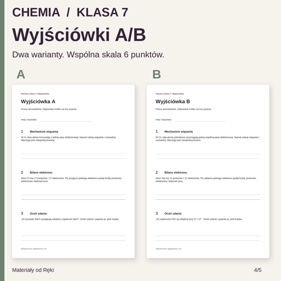 Wiązania bez zgadywania - jonowe i kowalencyjne | chemia, klasa 7