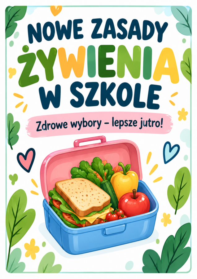 Gazetka ,,Nowe zasady żywienia w szkole''