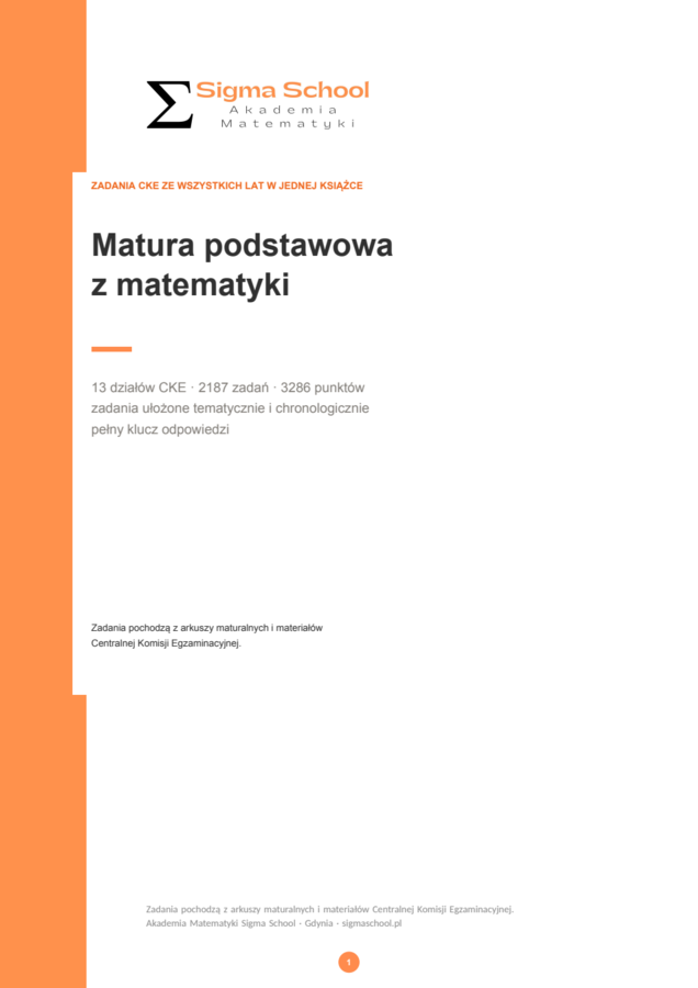 Matura podstawowa z matematyki – zadania CKE ze wszystkich lat w jednej książce