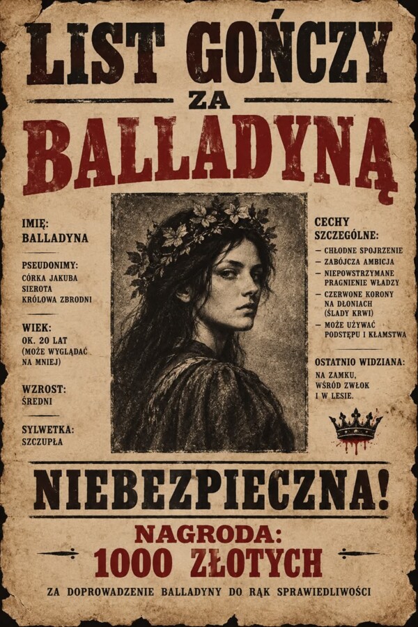List gończy za Balladyną