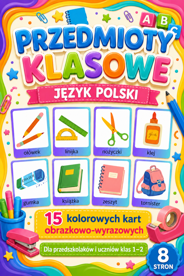 J.POLSKI  . Przedmioty klasowe .