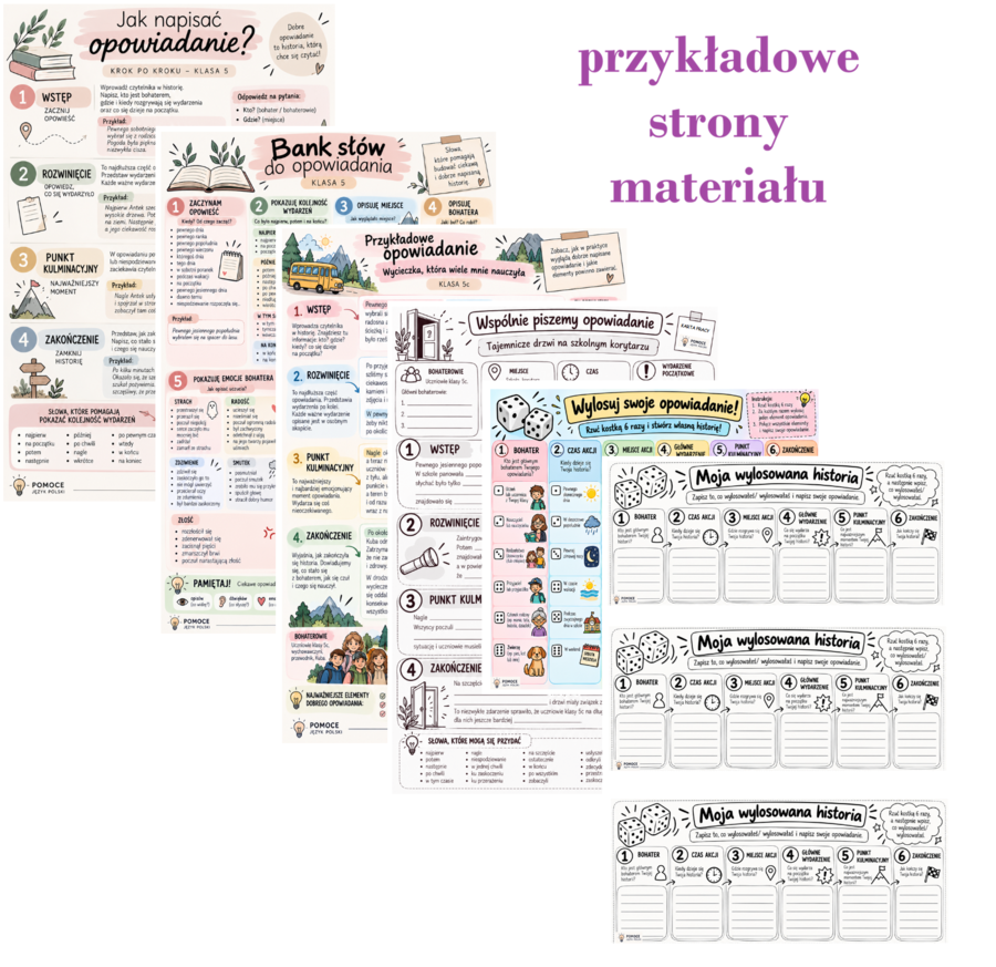 Jak napisać opowiadanie - karty pracy, pakiet
